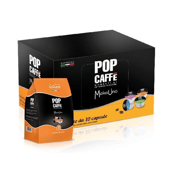Кафе капсула Pop Caffe Intenso UNO System 100 бр. - 1
