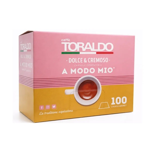 Кафе капсули Toraldo Dolce e Cremoso A modo Mio 100 бр.