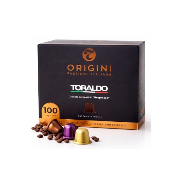 Кафе капсули Toraldo Origini Nespresso 100 бр.